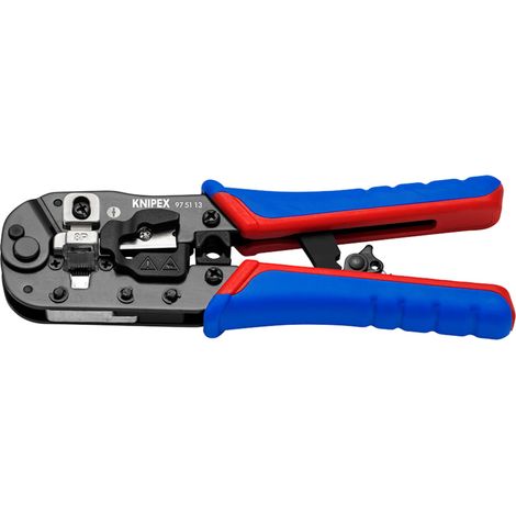 Draper 26139 KNIPEX 97 51 13 SB Crimping Pliers for RJ45 Western plugs, 190mm