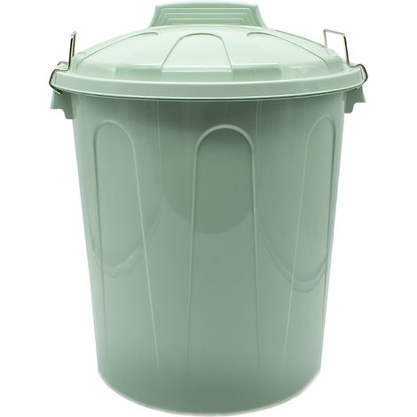 Cubo basura plastico comunidad con tapa 21 Litros Verde claro (1/4)