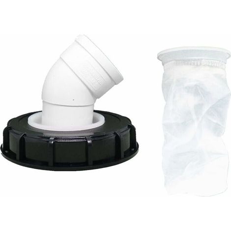 45°Filtre à Couvercle IBC, Filtre à Eau de Pluie en Nylon 163 mm, Lavable avec Couvercle pour réservoir d'eau de Pluie IBC DN 150-LIAIKI (1/5)