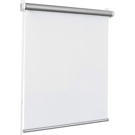 Store enrouleur occultant sans perçage – Revêtement argenté – Isolation thermique – Largeur 35cm – Longueur 160cm – Facile à installer – (1/5)