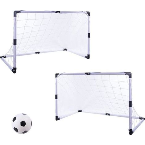 2 Pièces Buts de Foot Enfant ,Buts de Foot Jardin Buts de Football Pliable Cages de Foot Enfant (1/4)