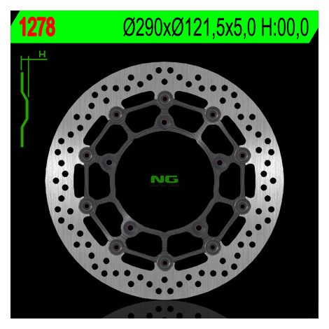 Disco de freno delantero flotante Suzuki SV 650/Gladius ABS 2007-2021