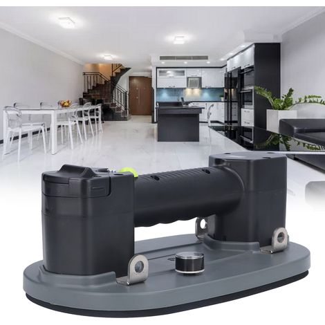 Elektrischer Vakuumsauger mit einer maximalen Tragfähigkeit von 375 Pfund zum Anheben von Glas, Holz und Metall, mit 2 wiederaufladbaren Lithiumbatterien und einem kompletten Zubehörset.