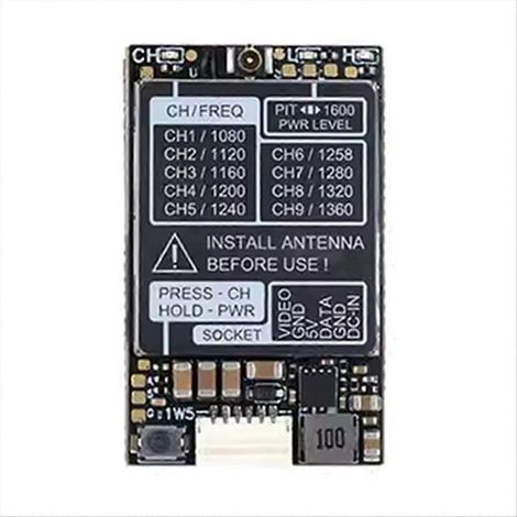 Émetteur FPV audio/vidéo 9 canaux 1,2 GHz/1,3 GHz 1,6 W (1/5)