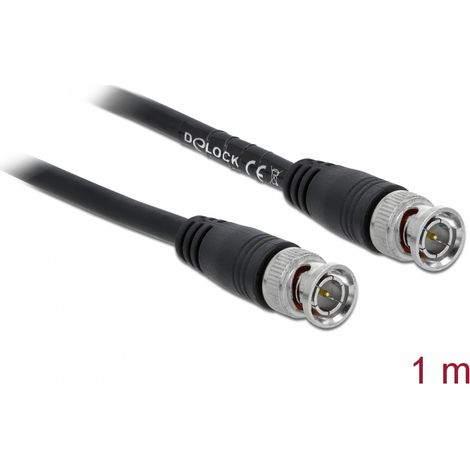 Kabel BNC Stecker zu BNC Stecker 1 m Delock