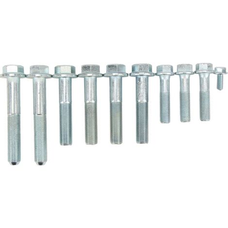 Jeffergarden 10 pièces K série Kit de boulons de Transmission cloche botier démarreur carter d'huile remplacement de boulon pour moteur Acura K20 K24 (1/4)