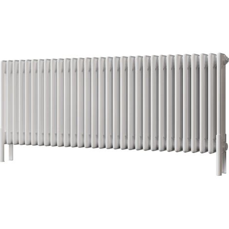 Alpha - White Column Radiator H500mm x W1355mm 3 Column - Feet Included (1/3)