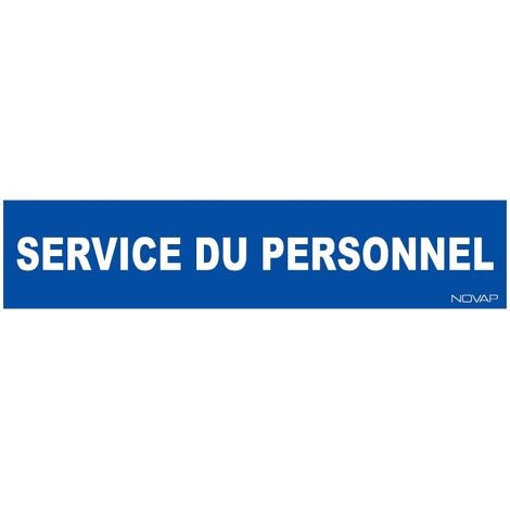 Panneau Service du personnel - Rigide 330x75mm - 4120843