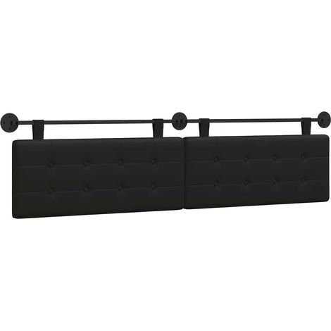 Maison Exclusive - Tête de lit suspendue Noir Simili cuir