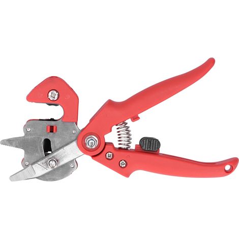 Ensemble d'outils de greffage pour jardin, ciseaux à branches d'arbres et de plantes, sécateur, matériel professionnel pour jardinier, rouge (1/5)