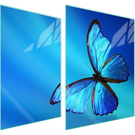 GLASSCHUTZPLATTE FÜR HERD 70x52 BUTTERFLY (1/5)