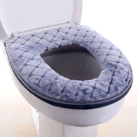 Abattant Toilette – Gris – Design Moderne – Adaptable – Pour Toute Décoration – Silencieux (1/5)