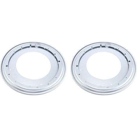 Adecuado para bandejas giratorias de 12 pulgadas, rodillos giratorios de 360° de 5/16 de pulgada de grosor y base giratoria de alta resistencia con capacidad para 750 libras.