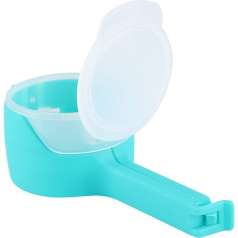 Pinces de fermeture pour sacs alimentaires, pinces anti-humidité pour snacks, outil de fermeture, bleu (1/5)