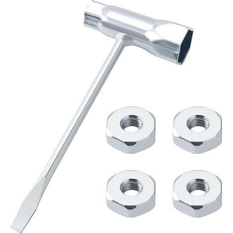 4 Pièces Écrou de Tronçonneuse, Écrous de Barre de Protection de Pignon, avec Clé, Compatible avec Stihl MS170 MS171 MS180 MS181 MS250 MS251 MS211 MS390 (1/5)