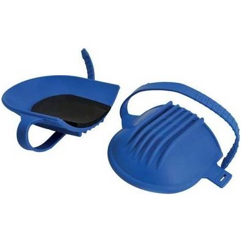 2 PZ GINOCCHIERE PER PIASTRELLISTA IN GOMMA Misura: Blu