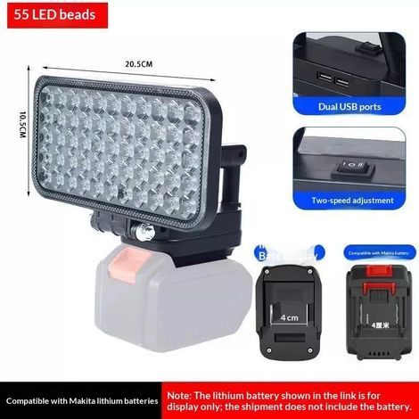 Lampe de travail LED rechargeable 22500 mAh USB flexible portable (1/5)