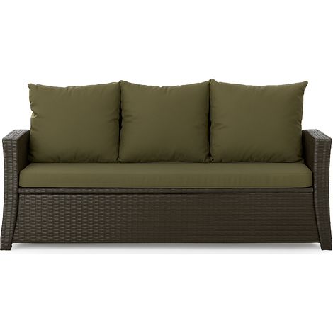 Coussins de canapé meubles de jardin en résine tressée Vert, Coussins balançoire d'extérieur 150x60x50cm Coussin de banc de jardin extérieur -Mix (1/5)