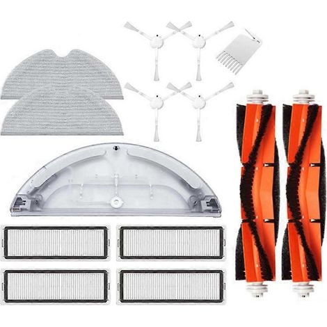 Ersatzteilset für den Xiaomi Mijia 1C STYTJ01ZHM Saugroboter: Hauptseitenbürste, Wassertank, Reinigungspad und HEPA-Filter