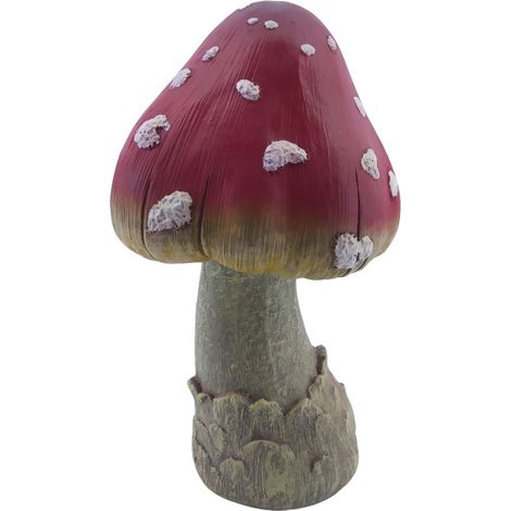 Figur Fliegenpilz groß Polyresin 35 x 20 x 20 cm rot Dekofigur