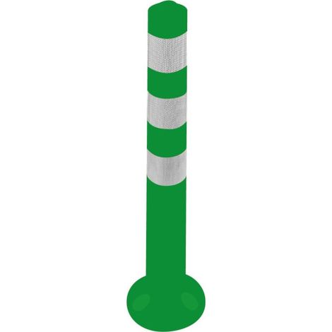 Bolardo flexible 750mm altura y 80mm diámetro incluye 3 tornillos BA30000  Verde