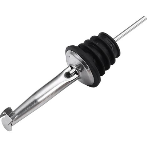 Bec verseur en acier inoxydable avec couvercle à clapet, distributeur de vin/huile à bec verseur rapide pour bouteilles d'huile/vin (1/5)