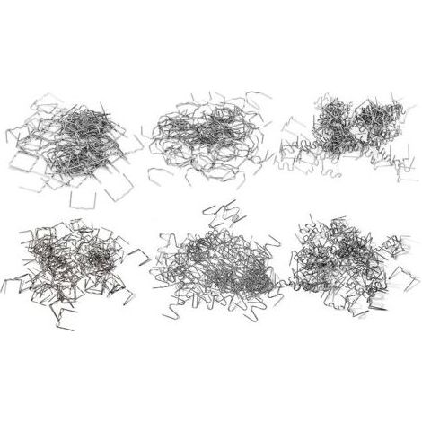 Ahlsen Lot de 1200 agrafes chaudes, 0,8 mm/0,6 mm, pour réparation de soudure en plastique de voiture (1/4)