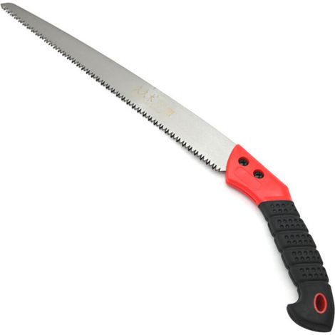 Scie d\'élagage professionnelle à lame droite de 35 cm avec étui de protection