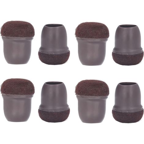 Lot de 8 patins amortisseurs antidérapants pour pieds de chaise, table et lit - Housse élastique de protection pour meuble, usage domestique, petit format (1/5)