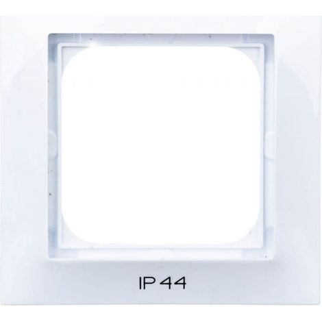 Marco individual Impresja para switches IP44, blanco RH-1Y/00