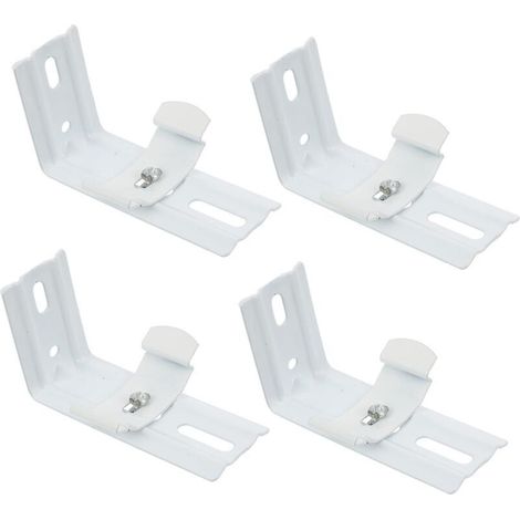 4pcs 8cm rail de rideau vertical heptacode support fixe pour rideau Code de montage latéral accessoires pour rideaux,de DEBUNS (1/5)
