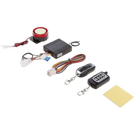 Sistema de alarma antirrobo para motocicletas con arranque remoto (1/5)