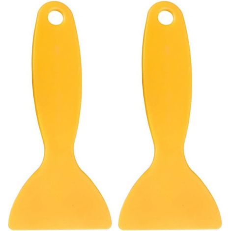 Piccolo raschietto per pellicola protettiva per auto - Raschietto decorativo per auto, pala da neve - Raschietto con angoli arrotondati per pellicola protettiva per schermo del cellulare - 2 pezzi
