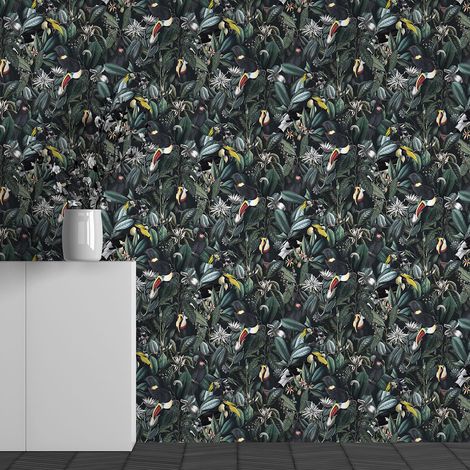 Papier peint panoramique - Motif Plantes Tropicales - 130 cm x 81 cm (1/3)