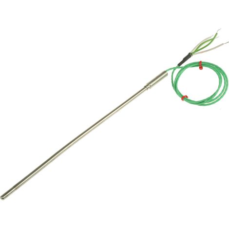 Thermocouple type K Ø 6mm, L 250mm, +1100°C max à Câble ( Prix pour 1 )