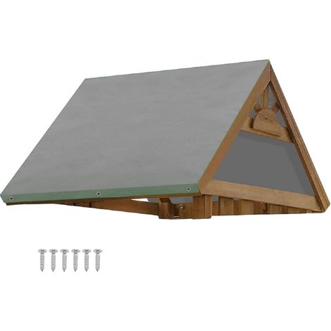 Bâche de rechange pour auvent de jeu, grise, 132 x 228 cm, imperméable et résistante aux UV. (1/5)