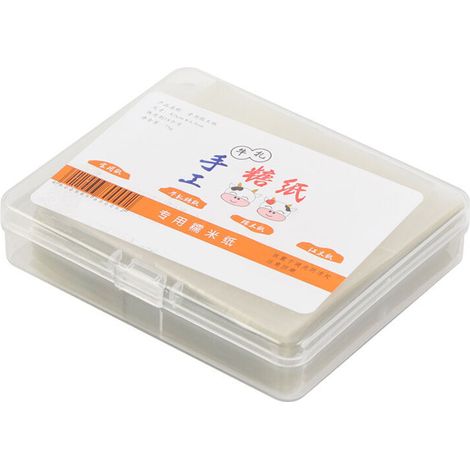 Lot de 500 feuilles de papier nougat comestibles en papier gaufré de riz pour emballage de bonbons faits à la main