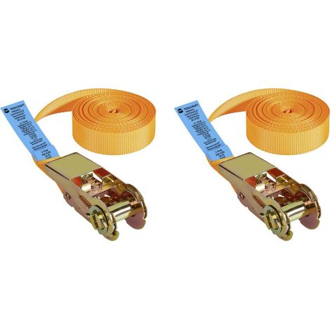 TOOLCRAFT TO-10246098 Capacità di carico in trazione diretta (singola/diretta)=350 daN (L x L) 6 m x 25 mm Chiusura a c
