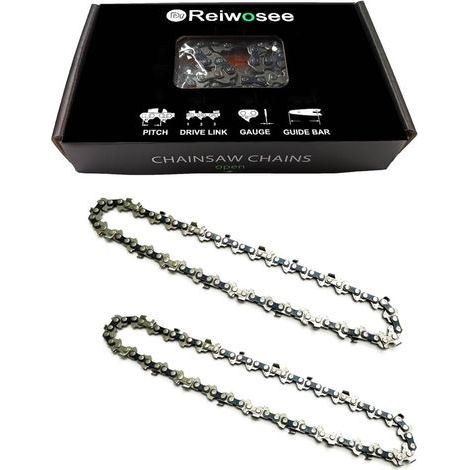Kettensägenkette für 6-Zoll-Mini-Akku-Taschensägenkette 1/4" 1,1 mm 37 TG Führung, Länge 23 cm Geeignet für Holzsägeschäfte (1/5)