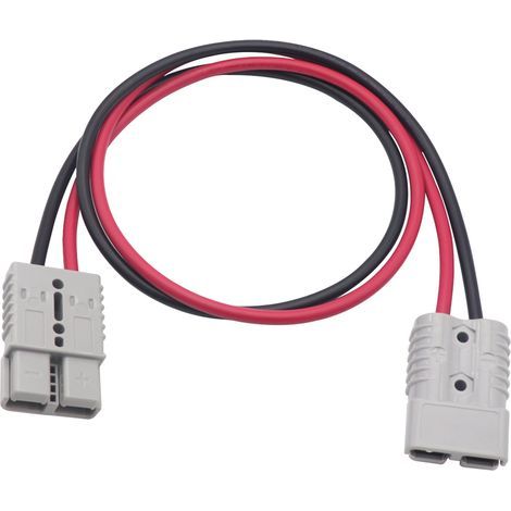 Ortviai Connecteur Anderson 50 A avec câble silicone 6 AWG de 120 cm – Kit complet avec 2 fiches et 4 cosses (1/5)