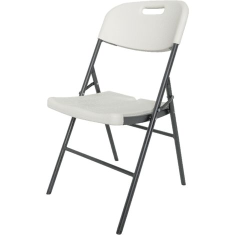 SEDIA pieghevole effetto legno BIANCO mare picnic CHIUDIBILE RESINA (1/2)