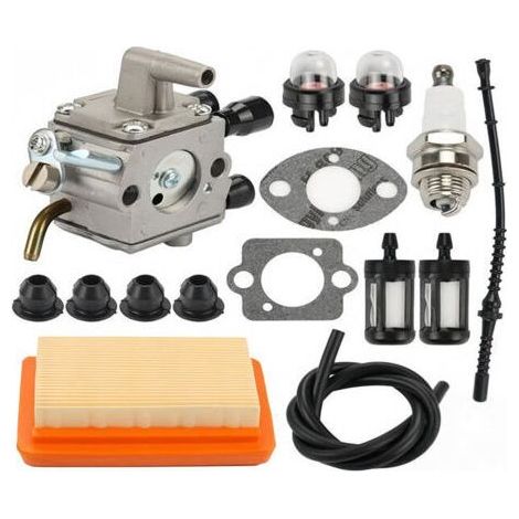 FS250 Carburetor for Stihl FS120 FS200 FS 250 FS300 String Trimmer Weed Eater Replace 4134 120 0603 with 4134 400 1301 Ignition Coil (1/4)