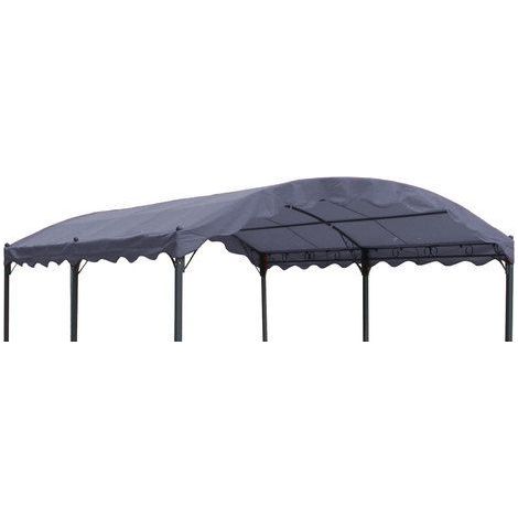 Ersatzdach für Bogen Pergola 3x4m Pergoladach Bezug Grau (1/5)
