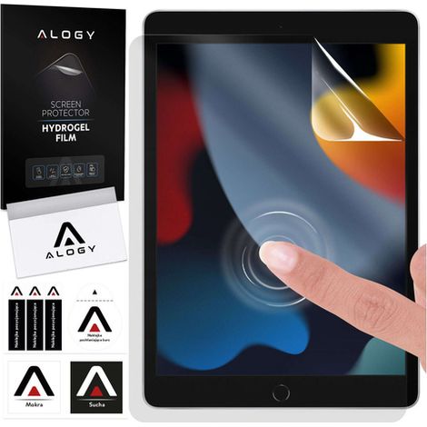 Protector de pantalla de hidrogel para tablet Apple iPad 10.2 7/8/9 gen 2019 2020 2021 Alogy hydrogel (1/5)