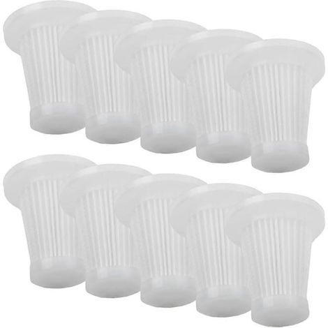 Filtre de 10pcs de remplacement Filtres pour Car Aspirateur Accessoires – Lavable and Reusable Aspirateur Dust Filtre (1/5)