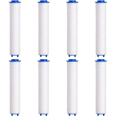 Filtre Pommeau de Douche，8 Pcs Filtre Douche en Coton PP de Douchette Anti-calcaire Amovible pour Douchette (95mm) (1/5)