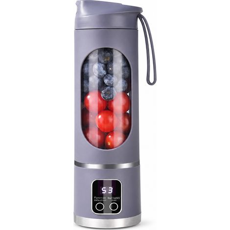 Blender Portable Rechargeable Violet, Gobelet Mixeur pour Jus et Smoothies, 3,7 V (1/5)