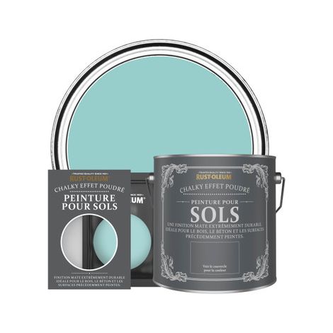 Peinture pour Sols Chalky - Bleu-vert (1/3)