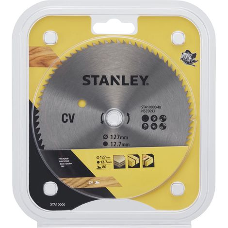 Hoja cromada ø 127x12.7 mm. 80 dientes  STANLEY STA10000-XJ