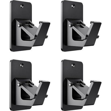 Soporte para barra de cortina - Soporte para ventana - Para colgar cortinas - No requiere perforación - Juego de 4 piezas - Varios colores (1/5)